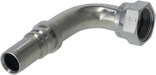 Pièces agricoles - Hydraulique - Raccord à sertir 4SH-DN25-1,7/16" ORFS-90°