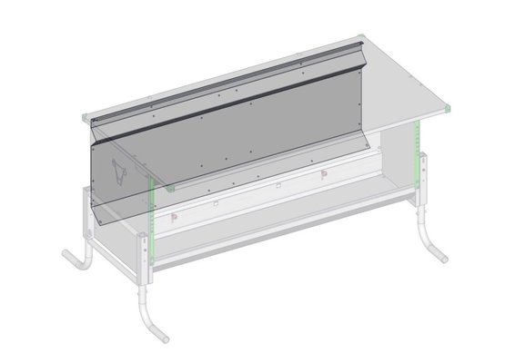 Materiels - Matériel d'élevage - autre - TOLE ARRIERE NOURRISSEUR 2M50 L.2.48M