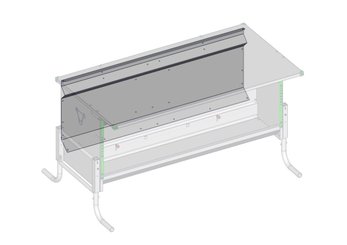 Materiels - Matériel d'élevage - autre - TOLE ARRIERE NOURRISSEUR 2M50 L.2.48M