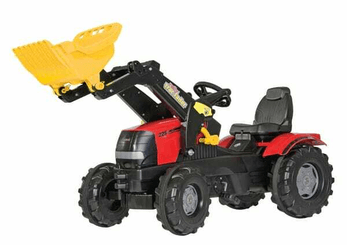 Loisirs - Jouets - Tracteur à pédales avec chargeur frontal, Case IH Puma, à partir de 3 ans, rollyFarmtrac de Rolly Toys