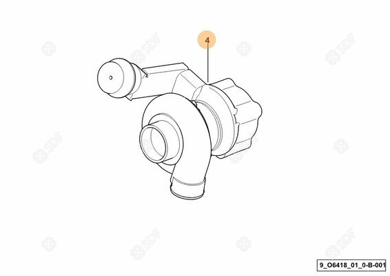 Pièces agricoles - Pieces moteur - TURBO COMPRESSEUR