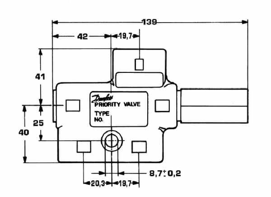 Pièces agricoles - Hydraulique - Valve prioritaire 152B0265 Ext.