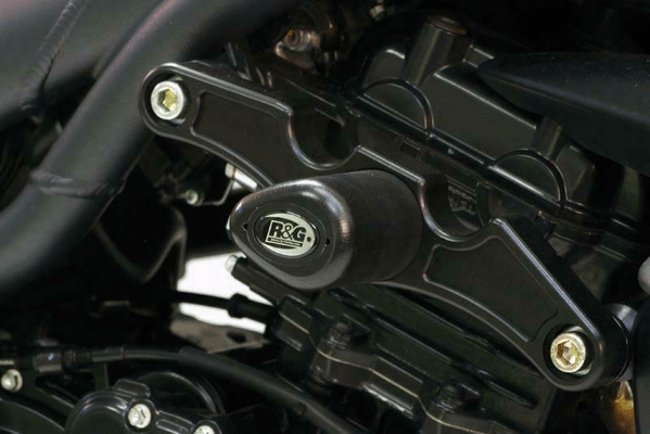 Pièces Quad & Motos - Equipement véhicule - Tampons de protection R&G RACING Aero noir Triumph Speed Tripme 1050