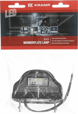 Pièces agricoles - Eclairage - Éclairage de plaque d'immatriculation LED, 12-24V, 101x58.5x59.6mm, Kramp