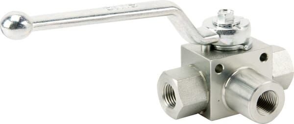 Pièces agricoles - Hydraulique - Robinet à boisseau sphérique 3/2-L - 1/4" BSP