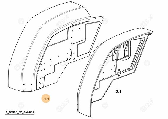 Pièces agricoles - Cabine et structure - AILE