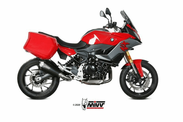 Pièces Quad & Motos - Pièces communes - Silencieux MIVV Delta Race Inox noir/casquette carbone BMW F900XR