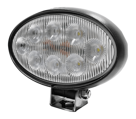 Pièces agricoles - Eclairage - Lampe de travail LED, 56 W, 5320 lm, ovale, blanc, 10/30 V, 160x100x74 mm, prise Deutsch, Wide flood, 8 LED Kramp