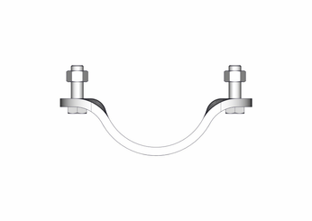 Materiels - Accessoires 30Kg-50Kg - PACK DE 40 DEMI BRIDES RONDE NUE D.102MM