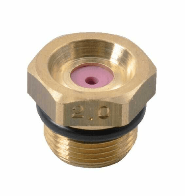 Pièces agricoles - Pièce Pulvérisateur - Buse à jet mirroir 6818 22° 2 dorée laiton Braglia