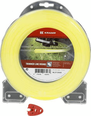 Pièces agricoles - Jardin et forêt pièce adaptable - Fil de coupe Ø 2.65mm 72m rond jaune Kramp