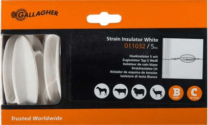 Pièces agricoles - Cloture,Jardin & Sylviculture - Isolateur de coin blanc (x5)