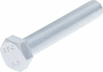 Pièces agricoles - Fasteners - Boulon hexagonal pas fin entièrement fileté M12x1,25x70 8.8 zingué