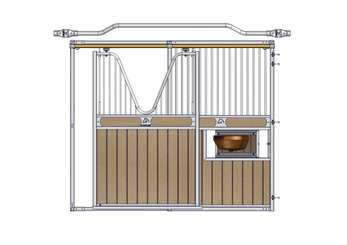 Accessoires et options matériel  - Matériel d'élevage - autre - FACADE CHAMEROLLES COL DE CYGNE RESINE L.3M