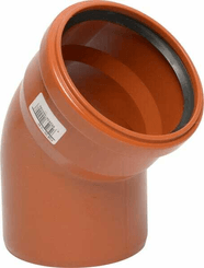 Pièces agricoles - Hydraulique - Coude PVC 110 mm x 45°
