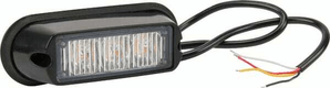 Avertisseur flash LED orange 3x3W 12/24V