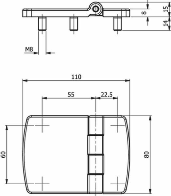 Pièces agricoles - Fasteners - Charnière robuste SR5744