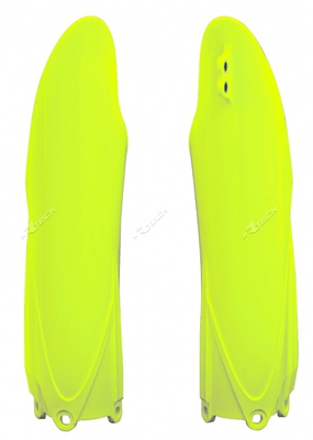 Pièces Quad & Motos - Plastiques - Protections de fourche RACETECH - jaune fluo