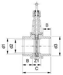 Pièces agricoles - Hydraulique - Vanne d'arrêt 50