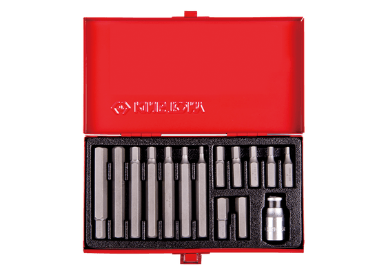 Outils - Outils divers - Coffret embouts mâles 6 pans 15 pièces