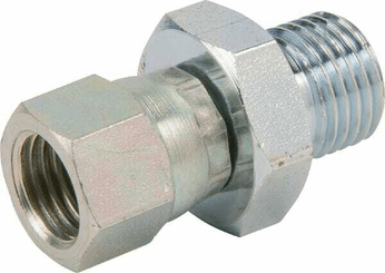 Pièces agricoles - Hydraulique - Adaptateur 1/4" BSPx7/16" JIC