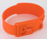 Bracelet plastique orange
