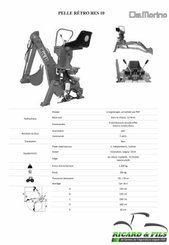 Materiels - Pelle portée - Pelle portée Del Morino RES10
