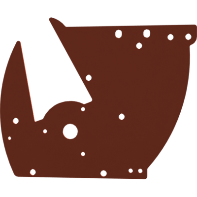 Pièces agricoles - Pièce divers - plaque de bride peinte