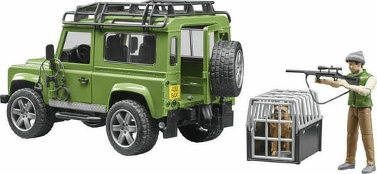 Loisirs - Jouets - Break Land Rover Defender avec forestier et chien