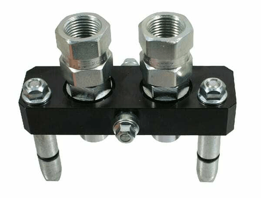Pièces agricoles - Hydraulique - Raccord multiple DN10-2 x 1/2" BSPP prise amovible