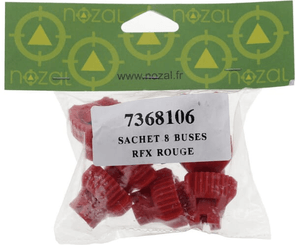 Pièces agricoles - Pièce Pulvérisateur - Jeu de buses à jet plat (8 pièces) RFX 120° 04 rouge