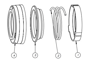 Pièces agricoles - Transmission - Kit de collier de verrouillage