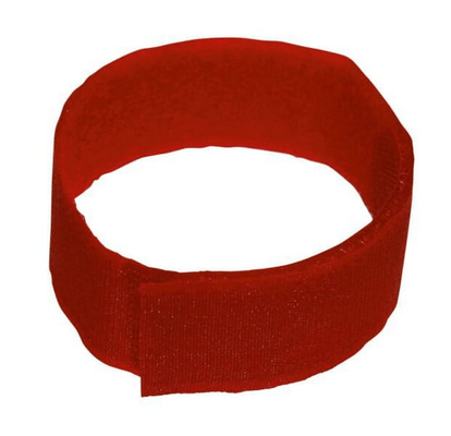 Pièces agricoles - Cloture,Jardin & Sylviculture - Bracelets velcro rouge (x10)
