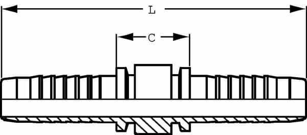 Pièces agricoles - Hydraulique - Raccord à sertir jonction DN05