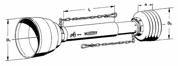 Pièces agricoles - Transmission - Protection 1 x grand-angle