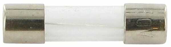 Pièces agricoles - Electricité - Fusible verre 0,2A longueur 20mm Siba