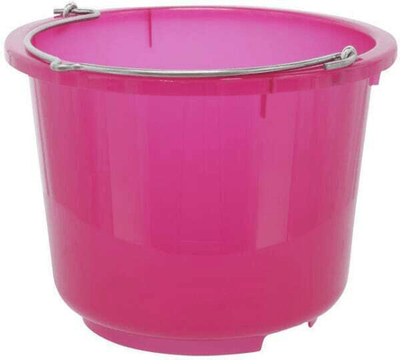 Pièces agricoles - Cloture,Jardin & Sylviculture - Seau rose transparent 12 L