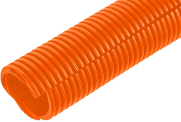 Pièces agricoles - Eclairage - Tube de protection 6mm 100m flexible ondulé, ouvert, orange