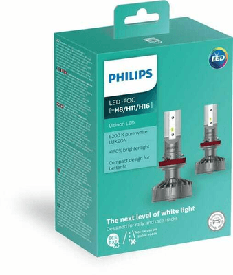 Pièces agricoles - Eclairage - Ampoule LED H8 12V PGJ19-1 blanche pour utilisation hors route Philips