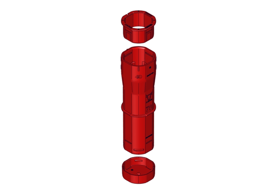Materiels - Accessoires 10Kg-20Kg - PACK DE 30 FOURREAUX TREFLE ROUGE D.76MM COMPLET