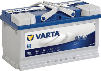 Pièces agricoles - Eclairage - Batterie 12V 80Ah 730A Bleu Dynamique EFB VARTA