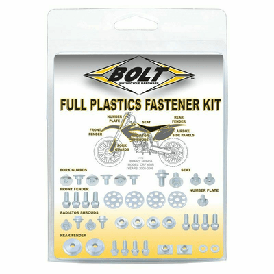 Pièces Quad & Motos - Equipement véhicule - Kit vis plastiques BOLT inox Suzuki RM-Z 250/450