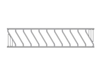 Accessoires et options matériel  - Matériel d'élevage - autre - PANNEAU OBLIQUE EXPORT 10P./4.80M SANS EMBOUT