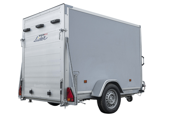 Materiels - Remorque voiture - FOURGON 230x135x157 non freiné PTAC : 750 kg Porte pont de série
