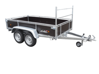 Materiels - Remorque voiture - REMORQUE COTES BOIS 251x133x40 2 essieux PTAC : 500 kg partiellement démontée