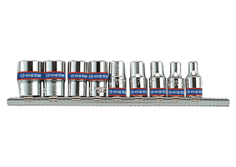 Outils - Outils divers - Jeu de douilles 1/4" sur rail