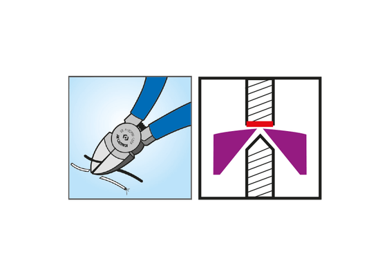 Outils - Outils divers - Blister de pince coupante diagonale 175MM