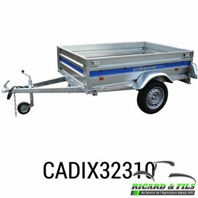 Materiels - Remorque voiture - CADIX 205x132x39 PTAC 500 partiellement démontée