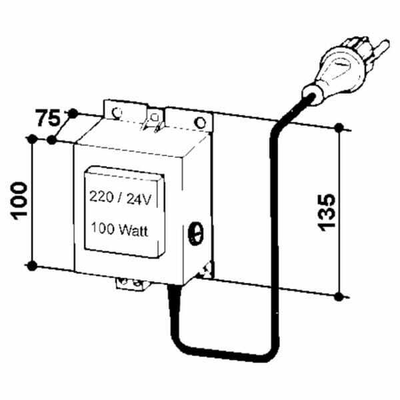 Pièces agricoles - Cloture,Jardin & Sylviculture - Transformateur 230/24V, 100W