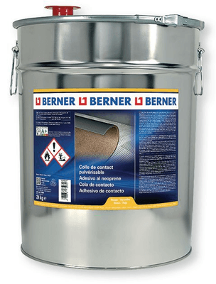 Chimie - Chimie divers - Bidon colle contact pulvérisable pistolable néoprène liquide 24 Kg sans toluène (par 1)